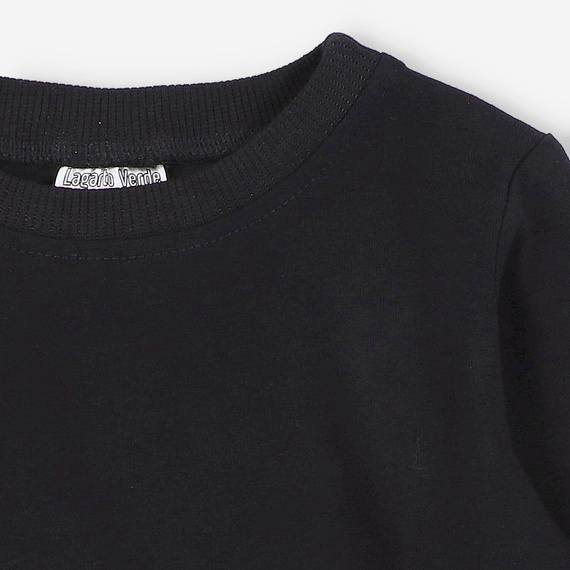 KAR-1013/CZA Момчешка блуза с дълъг ръкав Lagarto Verde, черна