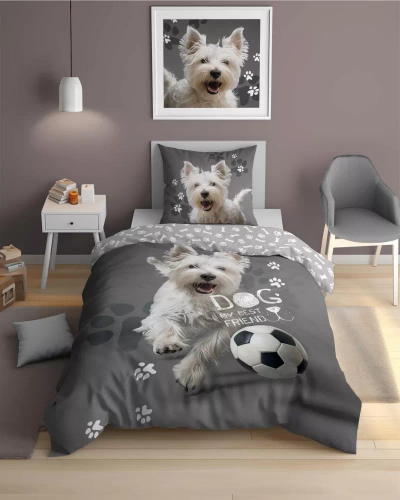 5205 A Fluo 40 Светеща в тъмното памучна постелка Detexpol топка за кучета