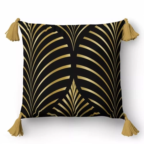 5400 A Декоративни орнаменти за калъфка Panama 58 Detexpol черен