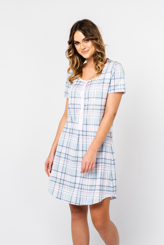 Нощница с къс ръкав Allison Италианска мода - принт