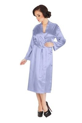 798 Класически дамски халат Forex - син/син