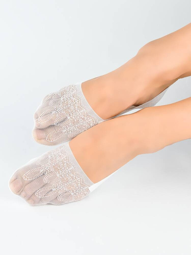 SN049 Дамски балеринки Noviti - бели