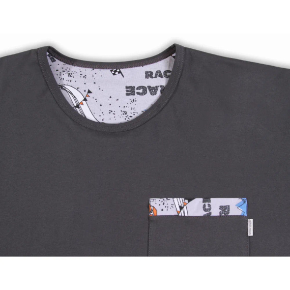 2660/09 Мъжка пижама и панталон с дълъг ръкав Sesto Senso - графит