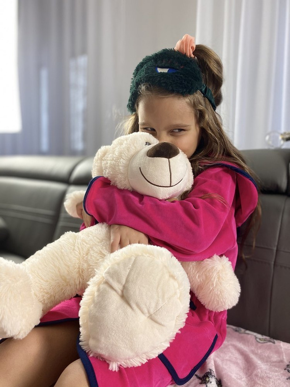 374 / 375 Desiree Бебешки халат за баня - малина