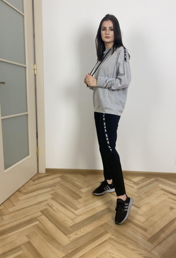 496 Just Forex дамски спортен екип - светъл меланж