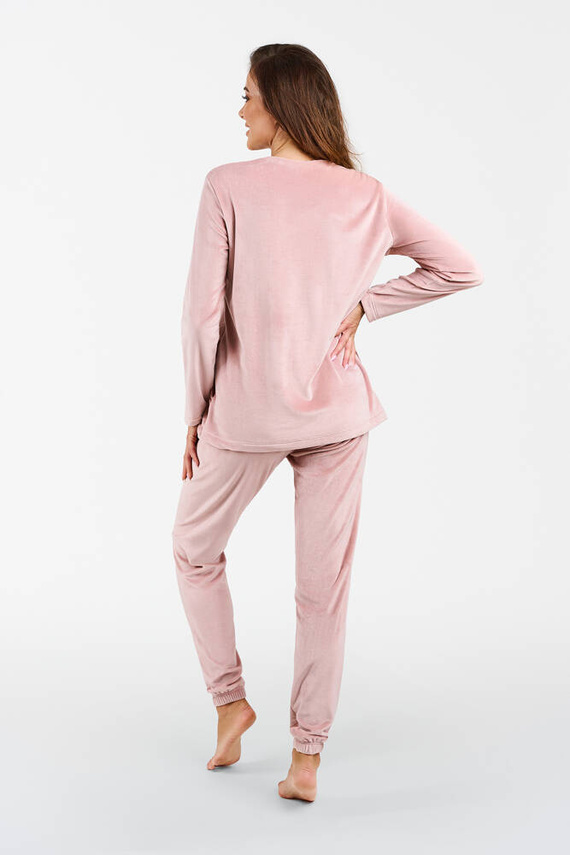 Дамски комплект Akara Italian Fashion - прахово розово 