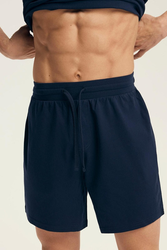 Мъжка пижама Core 43462 Legend Henderson, тъмносиня, памучна, с къс ръкав, в кутия