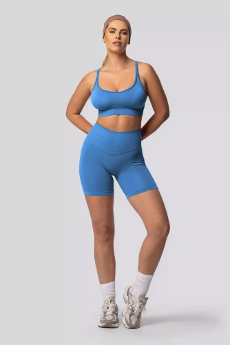 Spaio PUSH-UP PRO моделиращи безшевни шорти фитнес висок колан ice blue