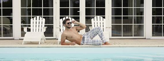 Gilbert Панталон за пижама Италианска мода - принт