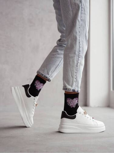 0200-148 I Like You Skarpety damskie Milena - czarny