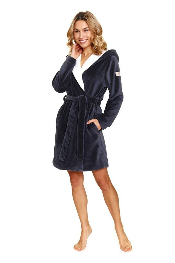 7181 Дамски халат Doctor Nap - сив