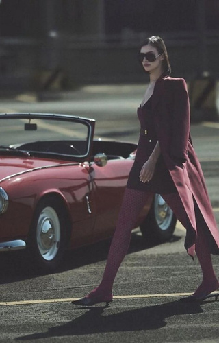 1233 Чорапогащник Cherie Gabriella 60 дение бордо – сърце, 3D