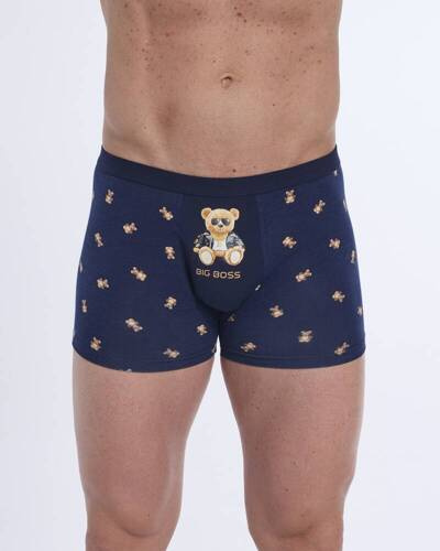 280/245 Мъжки боксерки Tattoo Boss Cornette, тъмносини