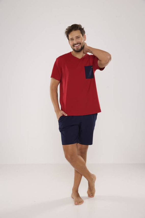 646 Kevin Мъжка пижама De Lafense - бордо