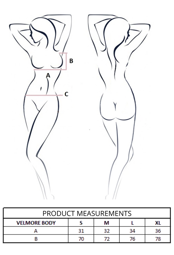 Velmore Body Violet Passion purple – елегантен дамски боди