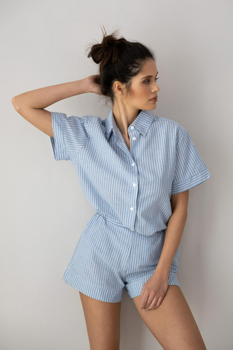 Дамска пижама Sensis Jany - синя