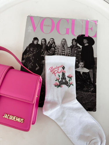 0200-166 Дамски чорапи Bonjour Paris Milena - бели