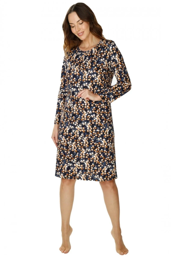 86675 Нощница Lucy Seagull, кафява щампа