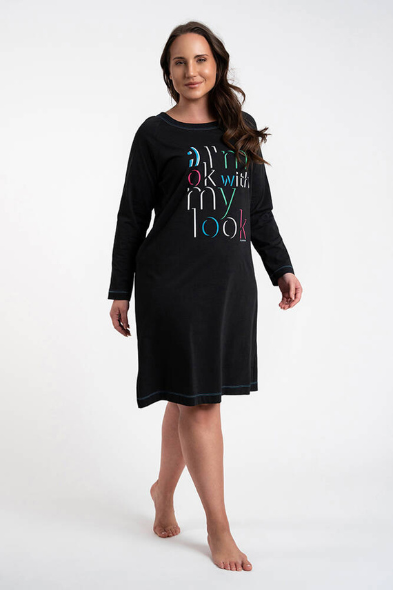 Нощница Olza Италианска мода - черна