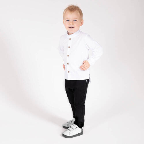 169512 Блуза за момче с дълъг ръкав "Magic of Christmas" Nicol - бяла