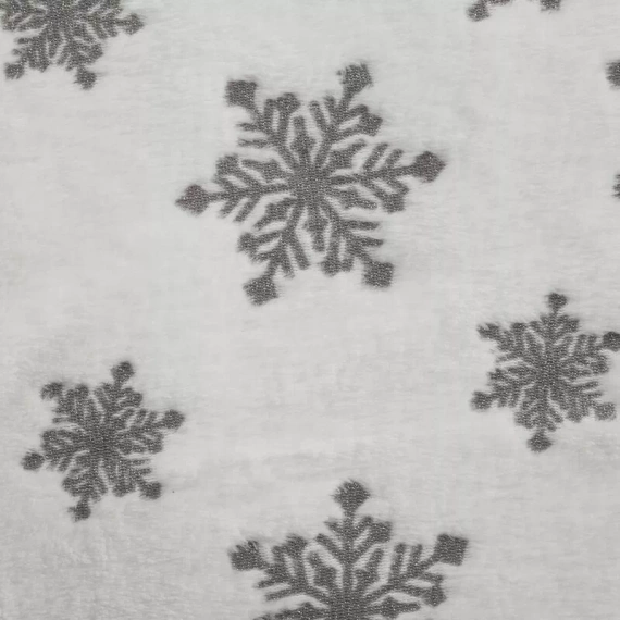 Коледно одеяло Blink с еврофирани звезди, сребристо