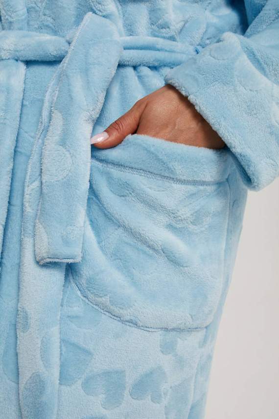 Дамски халат Misti Италианска мода - син