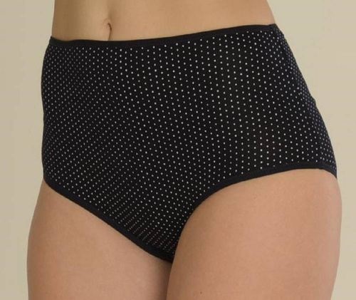 018 Сара Де лафенс високи гащи - тъмносиньо на точки