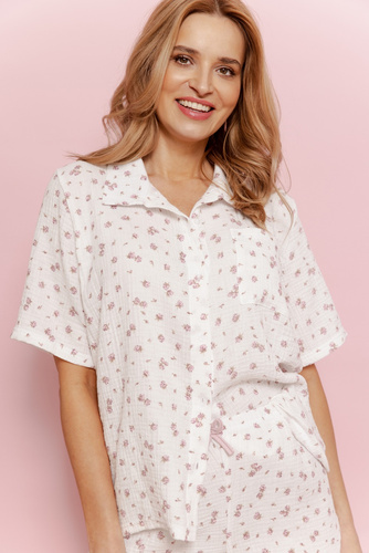 3422 Дамска пижама Sindy Taro - екрю