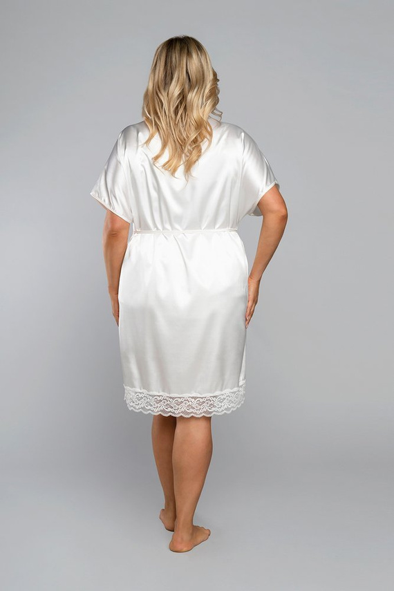 Touch Халат за баня с къс ръкав Италианска мода - екрю