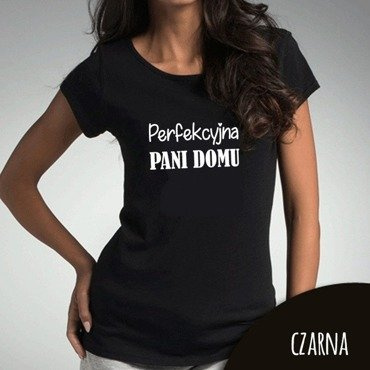 Bluzka damska  "Perfekcyjna Pani Domu" Moocha czarny