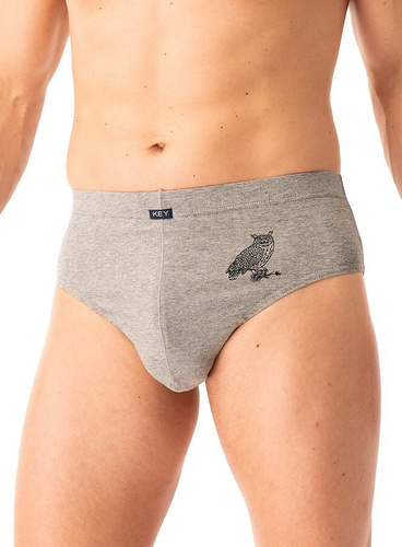 Мъжки слипове MPP 703 B25 Key grey black – памук 2 броя в кашон комфорт и стил