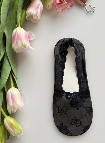 Дамски балерини Magnetis с дантела и силикон против хлъзгане