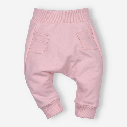 ABN-4517/PUR Спортни панталони с джоб от органичен памук Nini, прахообразно розово