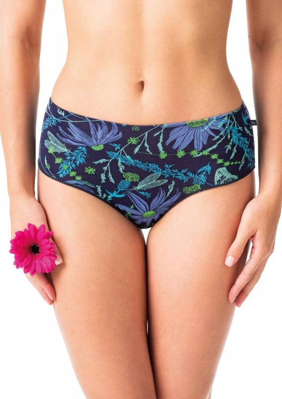 LPC 538 A'2 Дамски слипове 2 пакета Key морско синьо-синьо