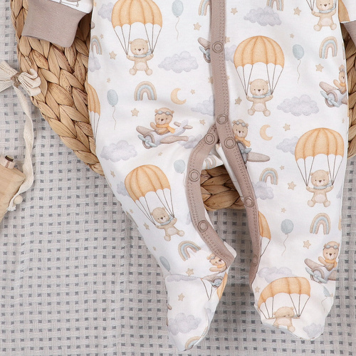 ABN-5508 Sky Journey Nini бебе клоун | Органичен памук, затваряне с щракване