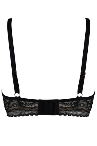 19236 Feel Milano Bralette Long Black – дантелен сутиен с удължена презрамка