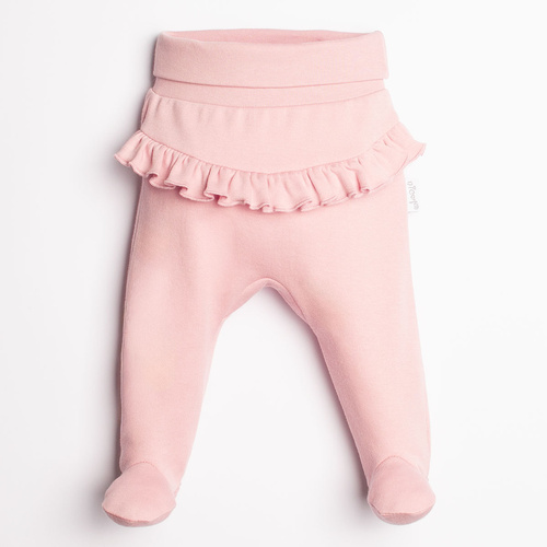 220010 Nicol бебешки ританки 100% памук Oeko-Tex розови с волан