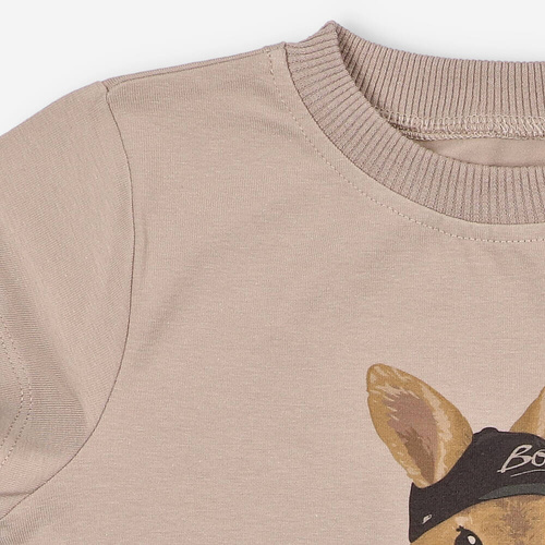 KAR-2004/BEZ Тениска за момче Lagarto Verde бежово