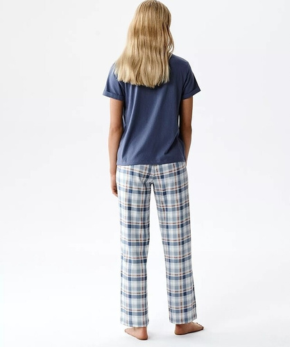 Дамска пижама Atlantic NLP-513 модал и памук къс ръкав с джобове