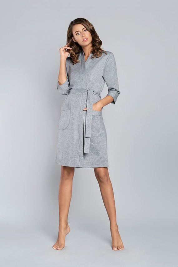 Kalia Дамски халат с 3/4 ръкав Италианска мода - розов