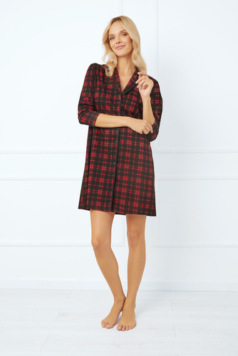 Nicola нощница с разкопчани копчета Италианска мода - принт