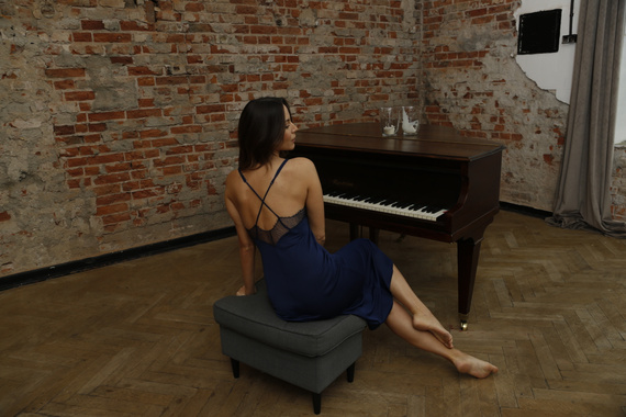 86648 Пари дамска нощница Mewa тъмносиня