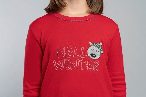 Czoka Пижама за момичета Италианска мода - червена