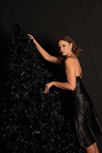 732 Brianna Дамска риза De Lafense - черна