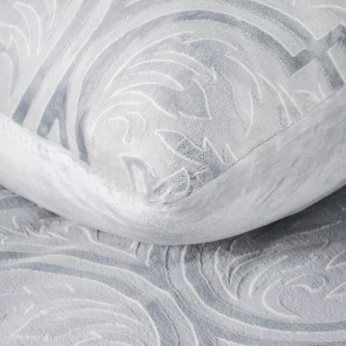 Спално бельо Flano 5 велур, евро перде орнаменти, сиво