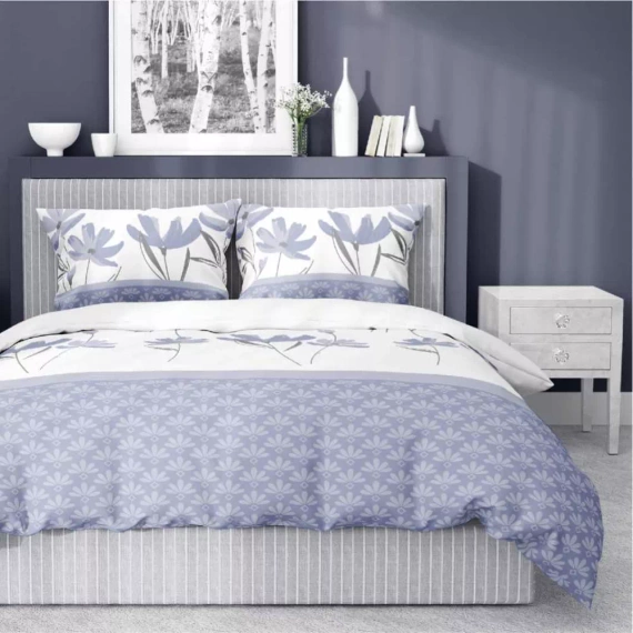 5489 A Detexpol Satin Stories сатенено спално бельо бяло | 100% памук, сатенирана тъкан, цип, подаръчна опаковка