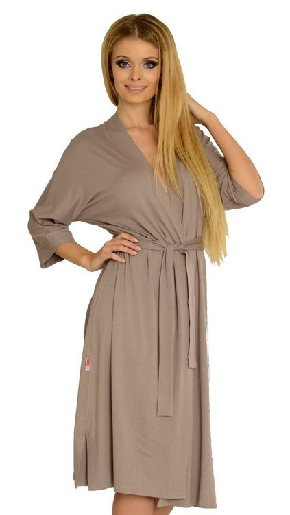 942 Visa Дълъг халат De Lafense - mocca