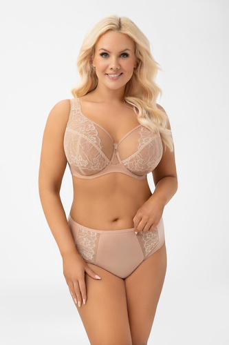 G018 Luisse Almond Gorsenia сутиен soft за голям бюст с дантела