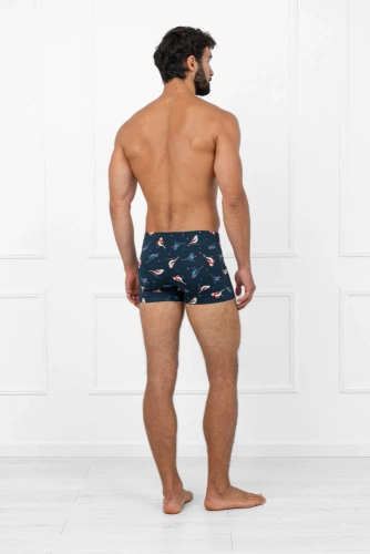 Мъжки боксерки Remiz от италианска мода – памук, еластан, цветен модел