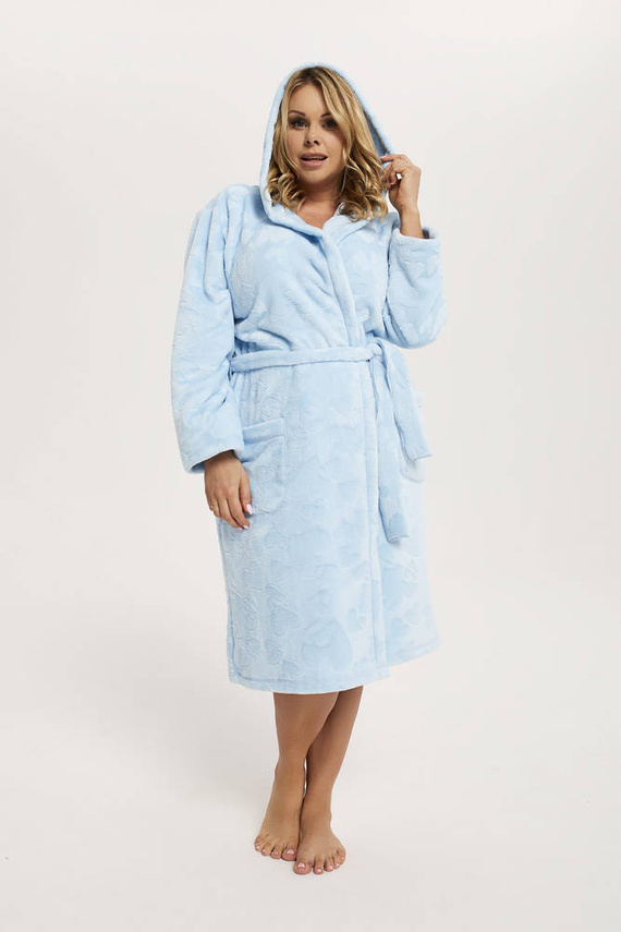 Дамски халат Misti Италианска мода - син